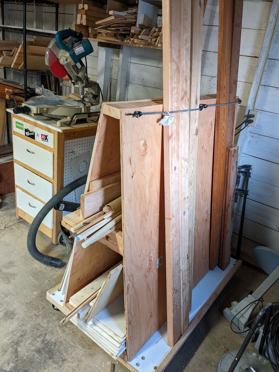 lumber rack in finished state